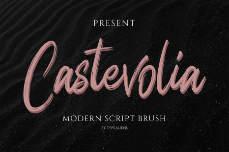 Castevolia Font - Handwritten script font