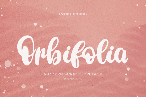 Orbifolia Font - Handwritten script font