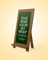 A-Frame Sign Chalk Board Mockup