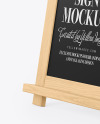 A-Frame Sign Chalk Board Mockup