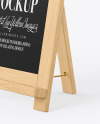 A-Frame Sign Chalk Board Mockup