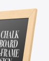 A-Frame Sign Chalk Board Mockup