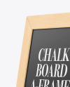 A-Frame Sign Chalk Board Mockup