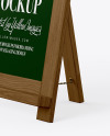 A-Frame Sign Chalk Board Mockup