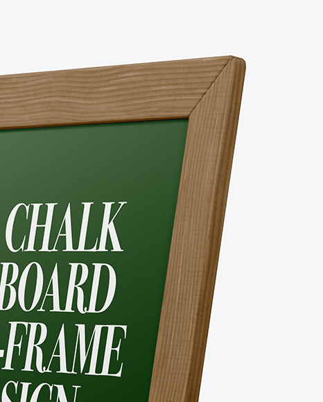 A-Frame Sign Chalk Board Mockup