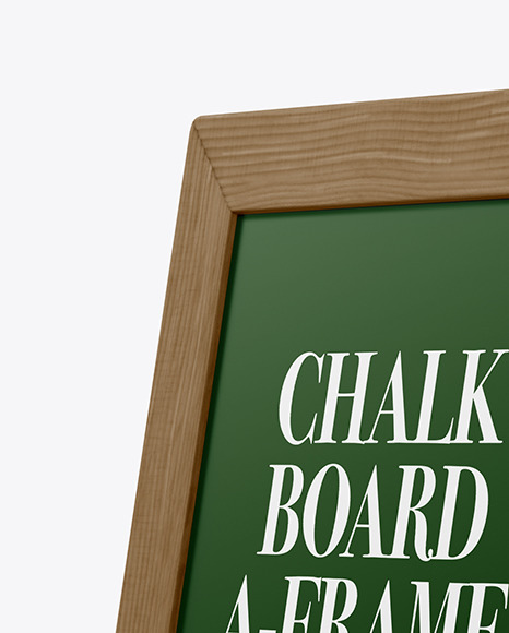 A-Frame Sign Chalk Board Mockup