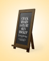 A-Frame Sign Chalk Board Mockup