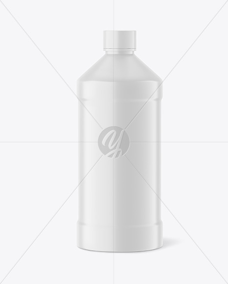 Matte Plastic Bottle Mockup