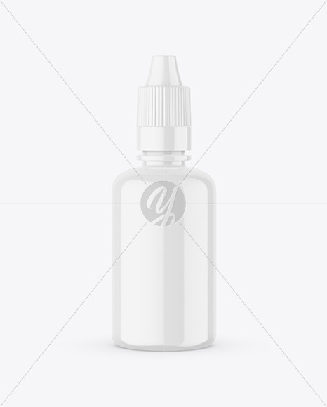 Glossy Dropper Bottle Mockup