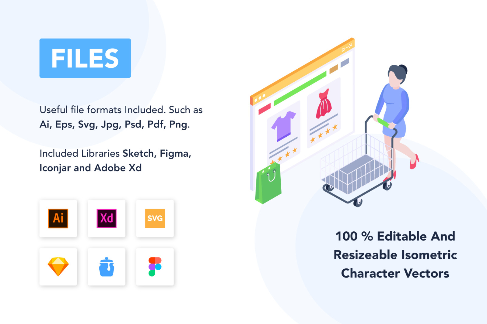 50 Isometric Ecommerce Illustrations