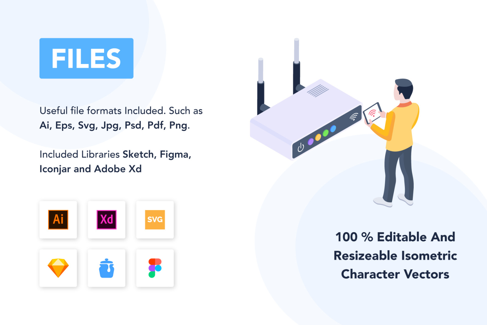 50 Isometric Data Technology Vectors