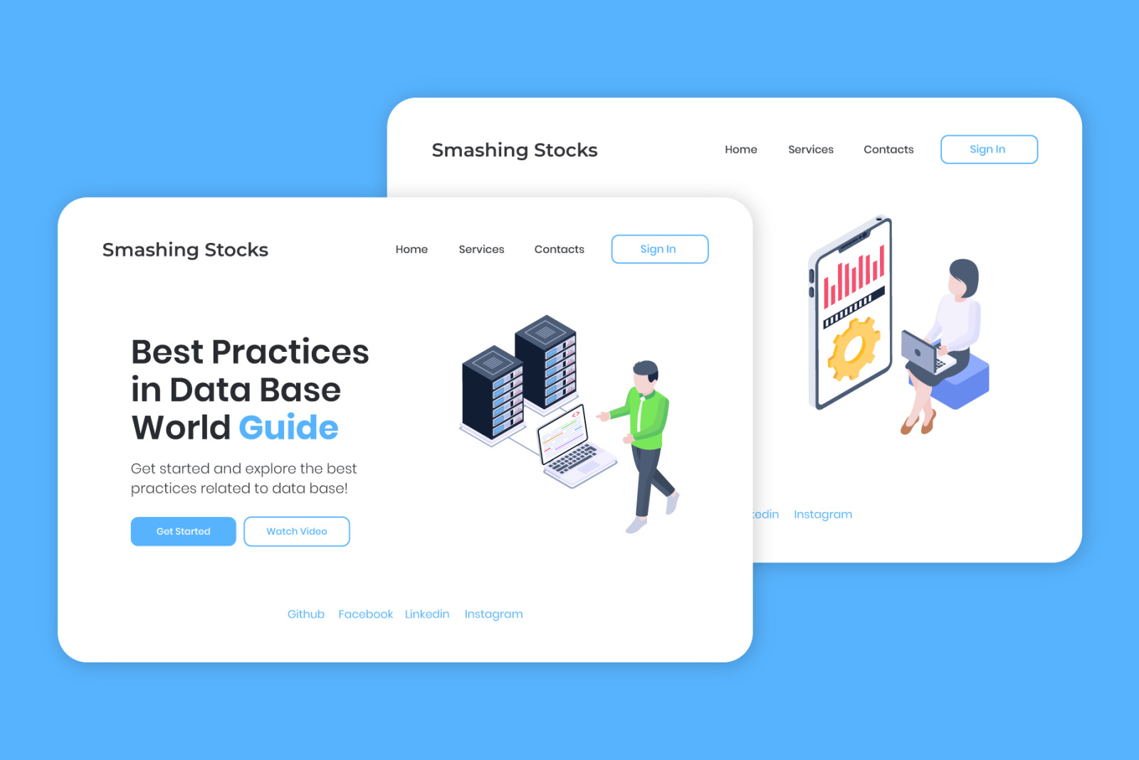 50 Isometric Data Technology Vectors 50 Isometric Data Technology Vectors