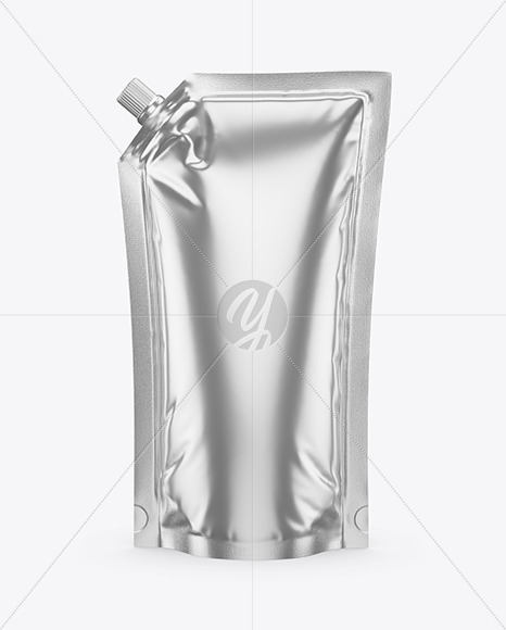 Glossy Metallic Doy-Pack Mockup