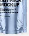 Glossy Metallic Doy-Pack Mockup