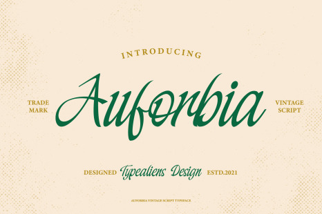 Auforbia Font - Beautiful