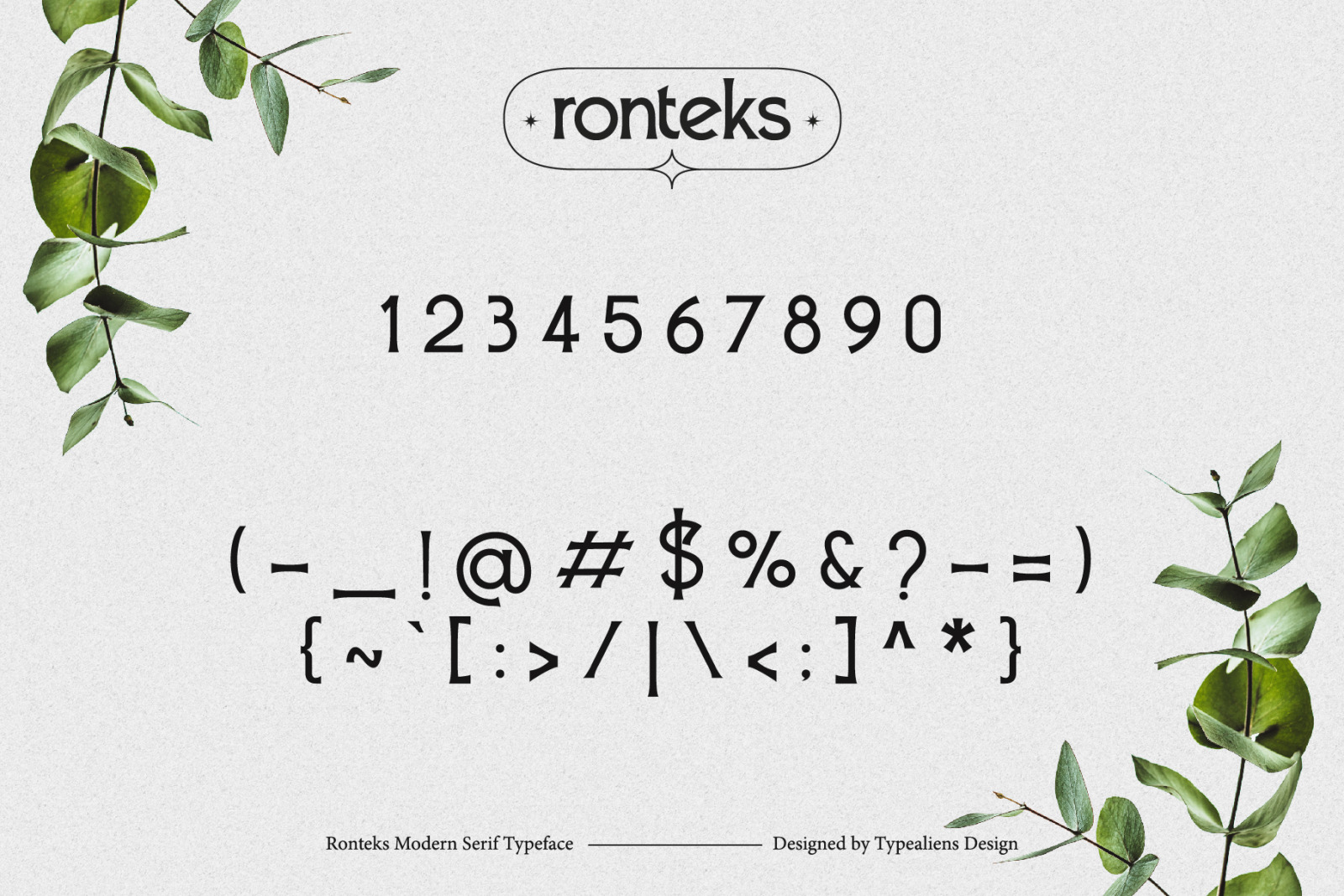 Ronteks Font Ronteks Font