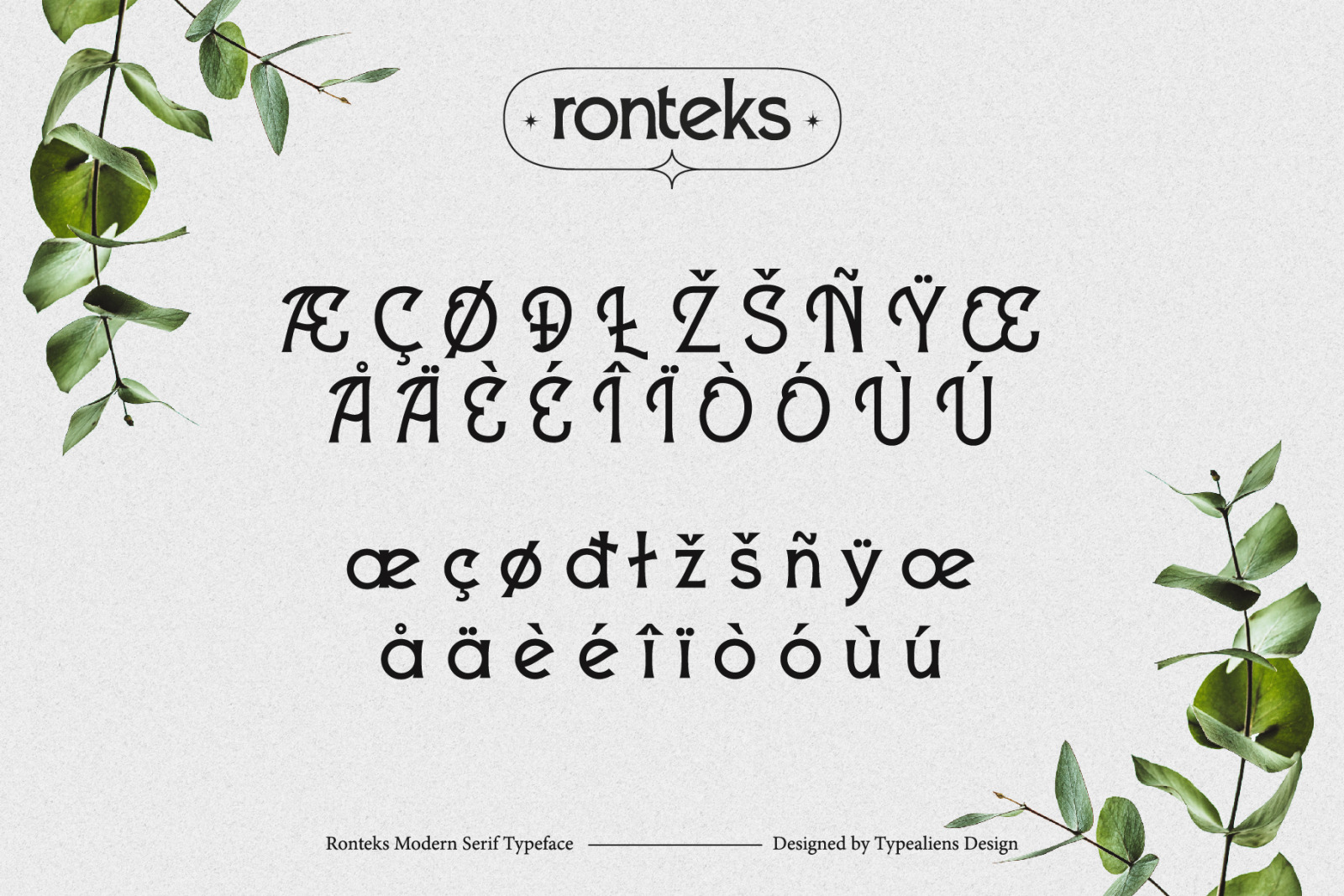 Ronteks Font Ronteks Font