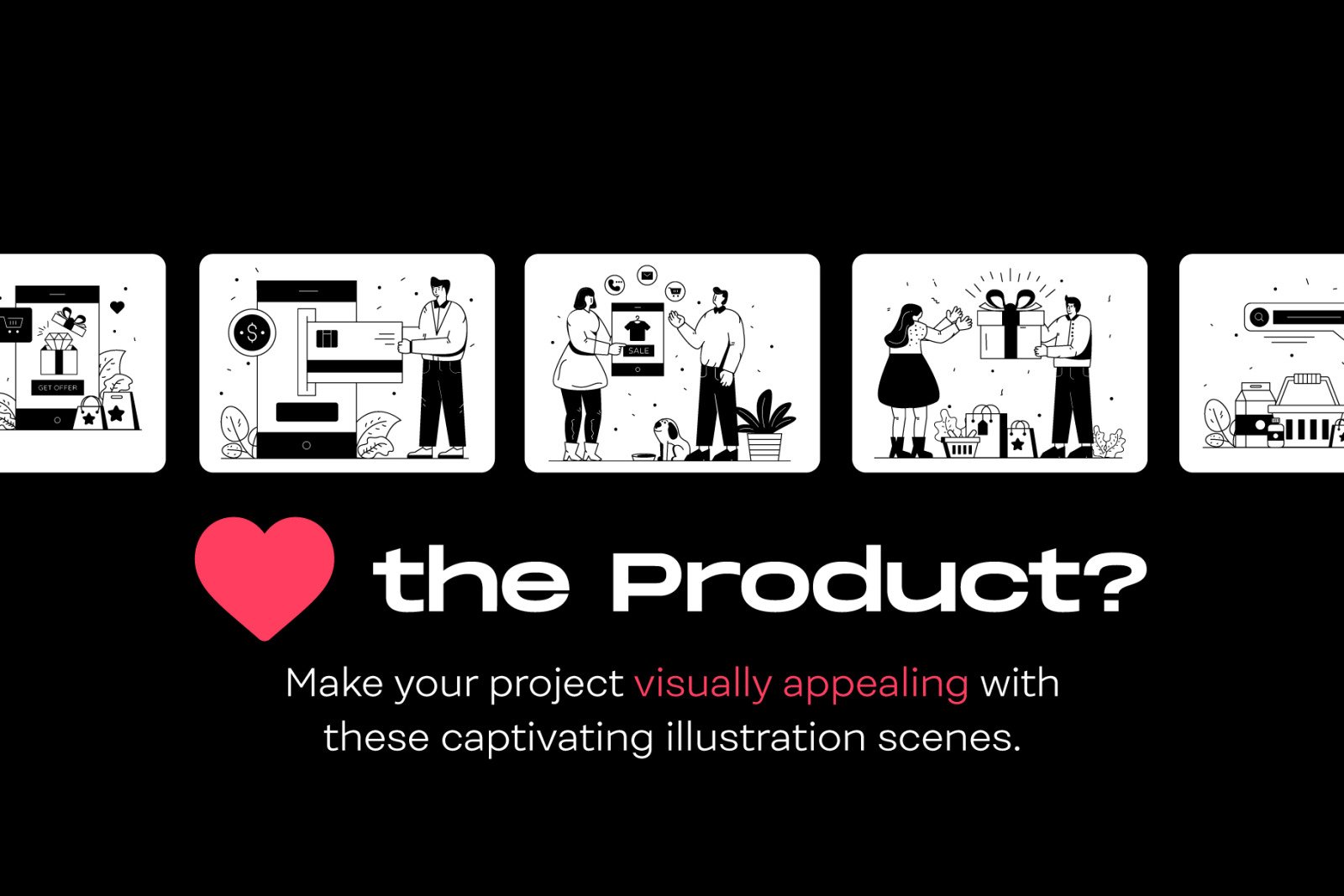 50 Glyph E-commerce Illustrations 50 Glyph E-commerce Illustrations
