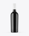 Dark Glass Wine Bottle Mockup