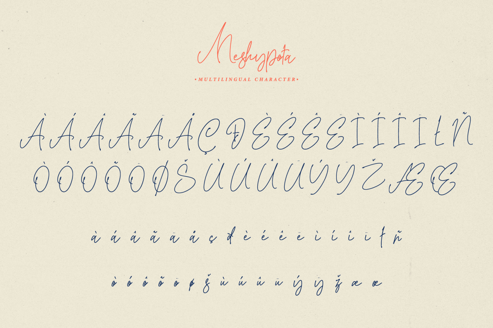 Meshypota Font