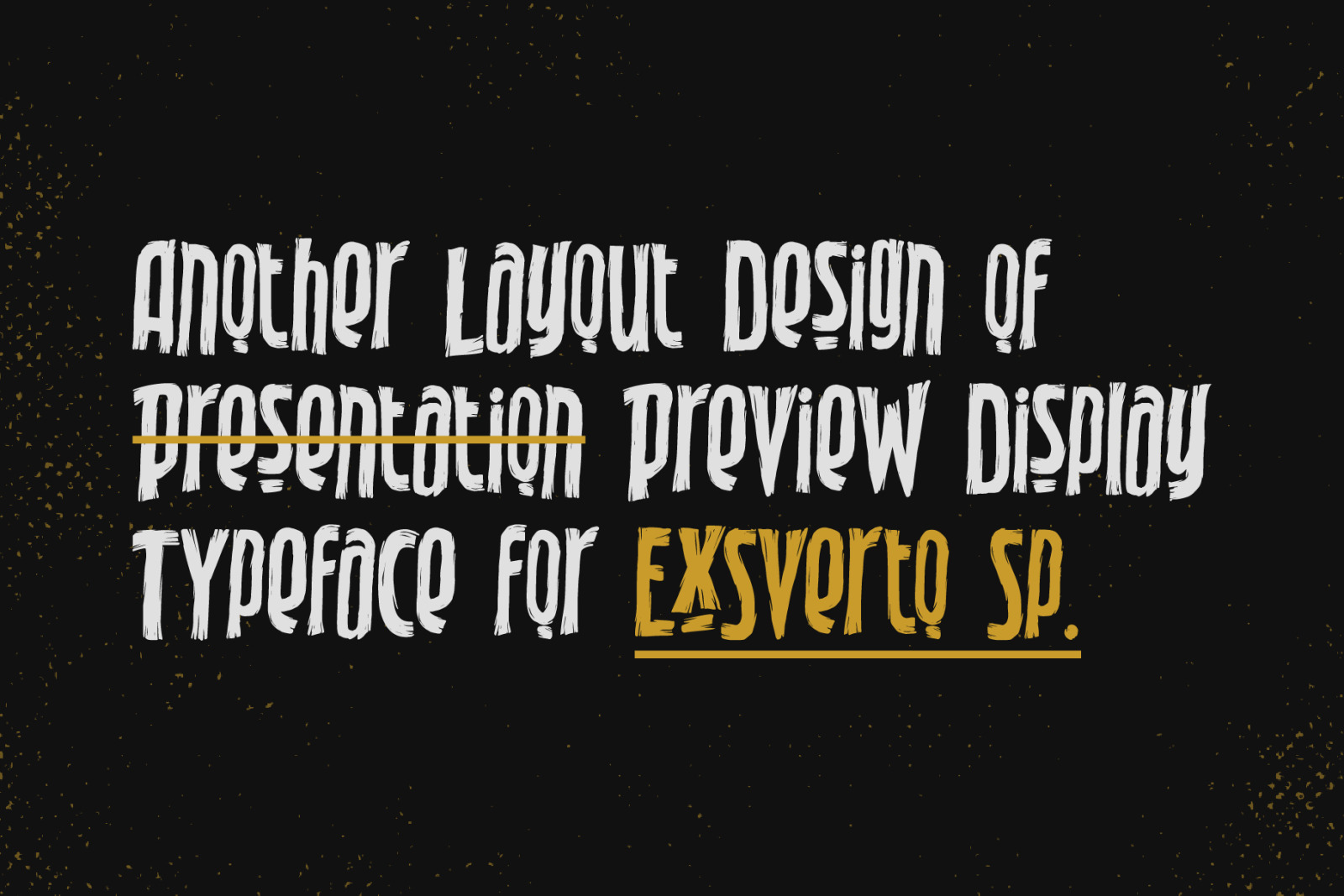 Exsverto Sp Font Exsverto Sp Font