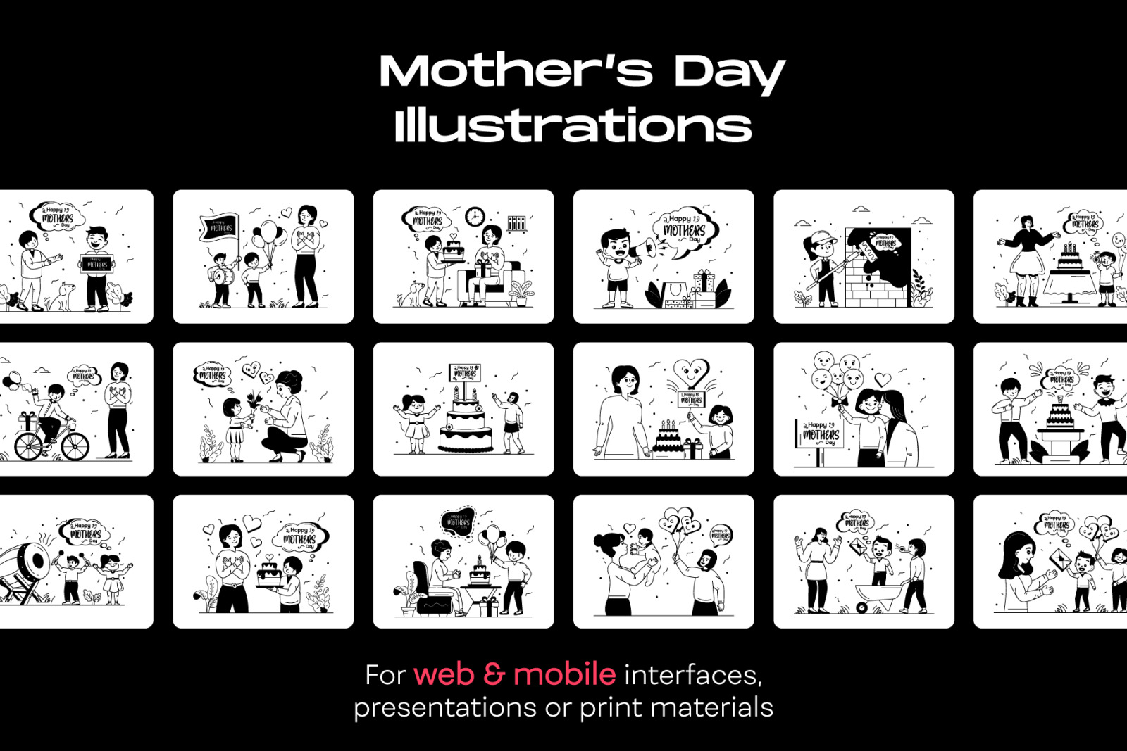 25 Mother’s Day Illustrations 25 Mother’s Day Illustrations