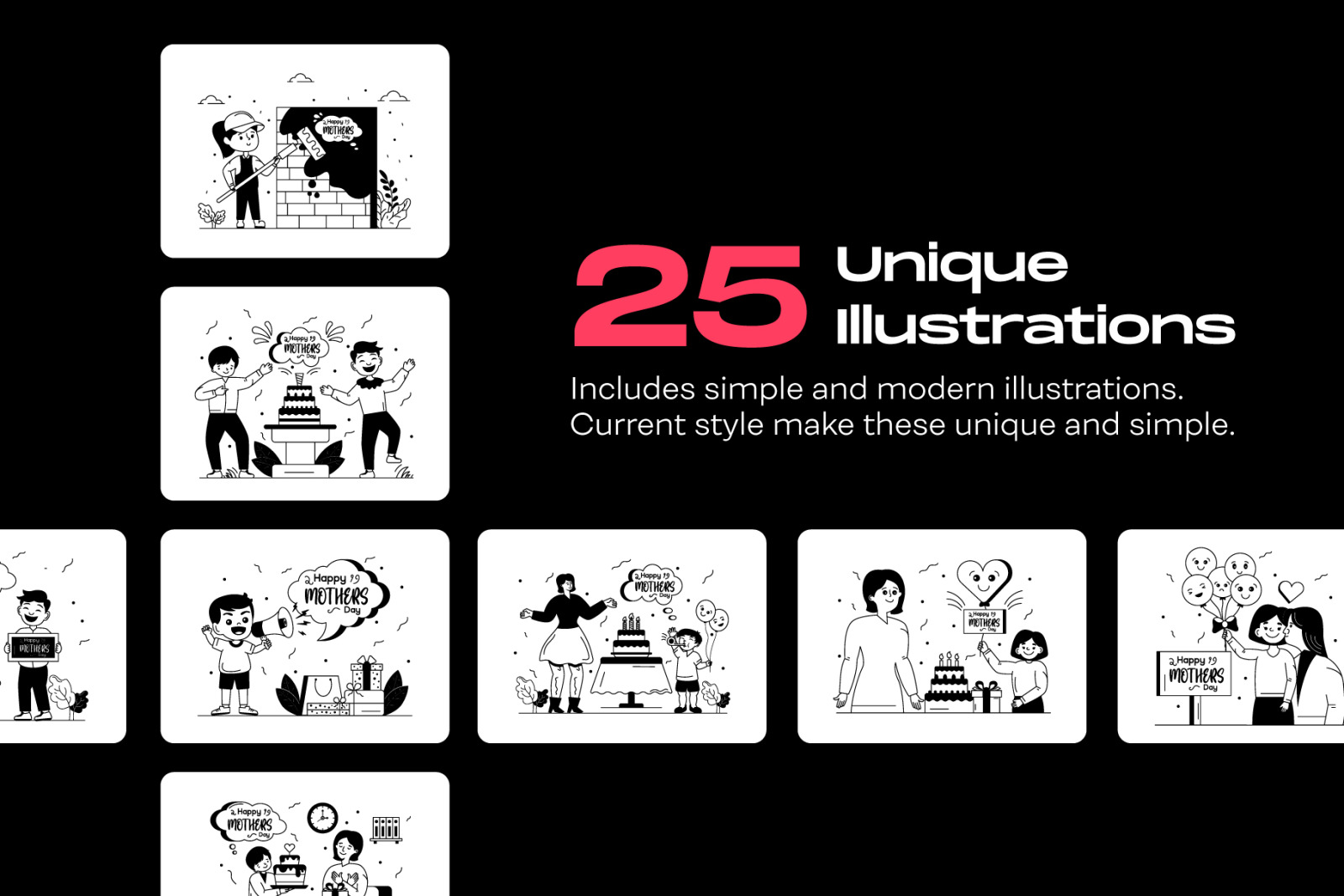 25 Mother’s Day Illustrations 25 Mother’s Day Illustrations