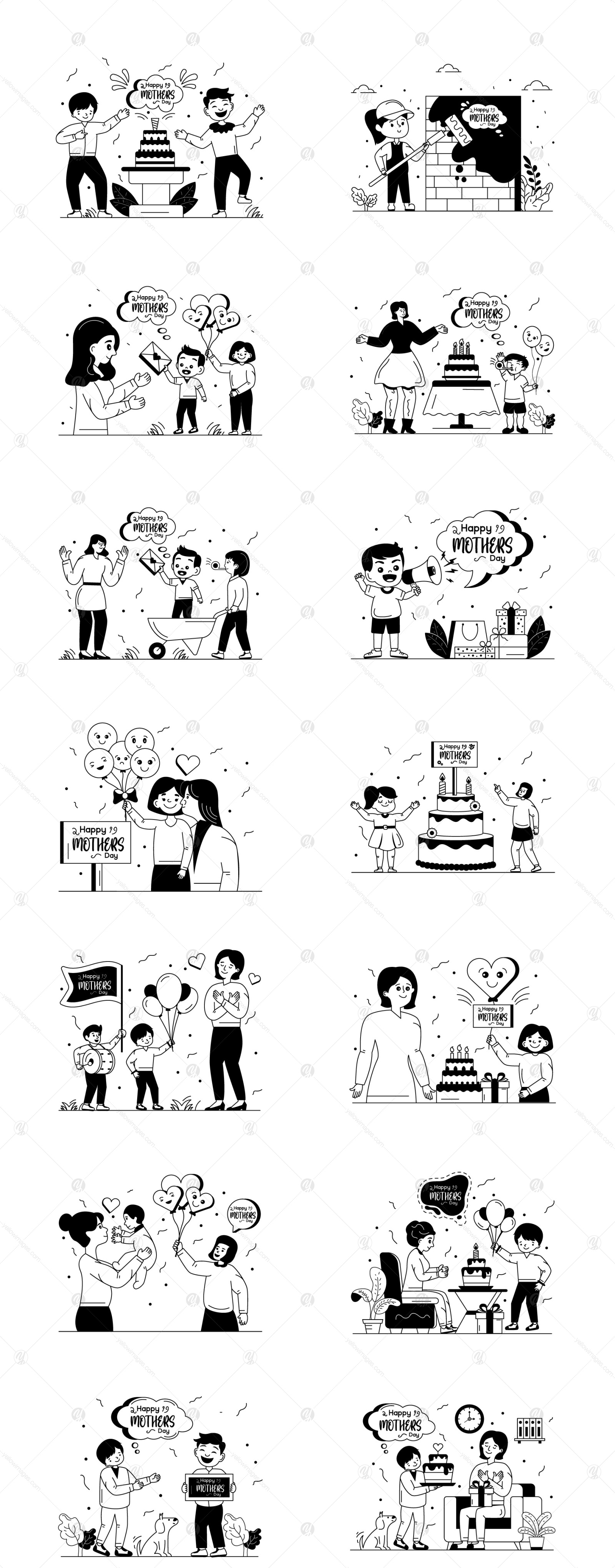 25 Mother’s Day Illustrations 25 Mother’s Day Illustrations