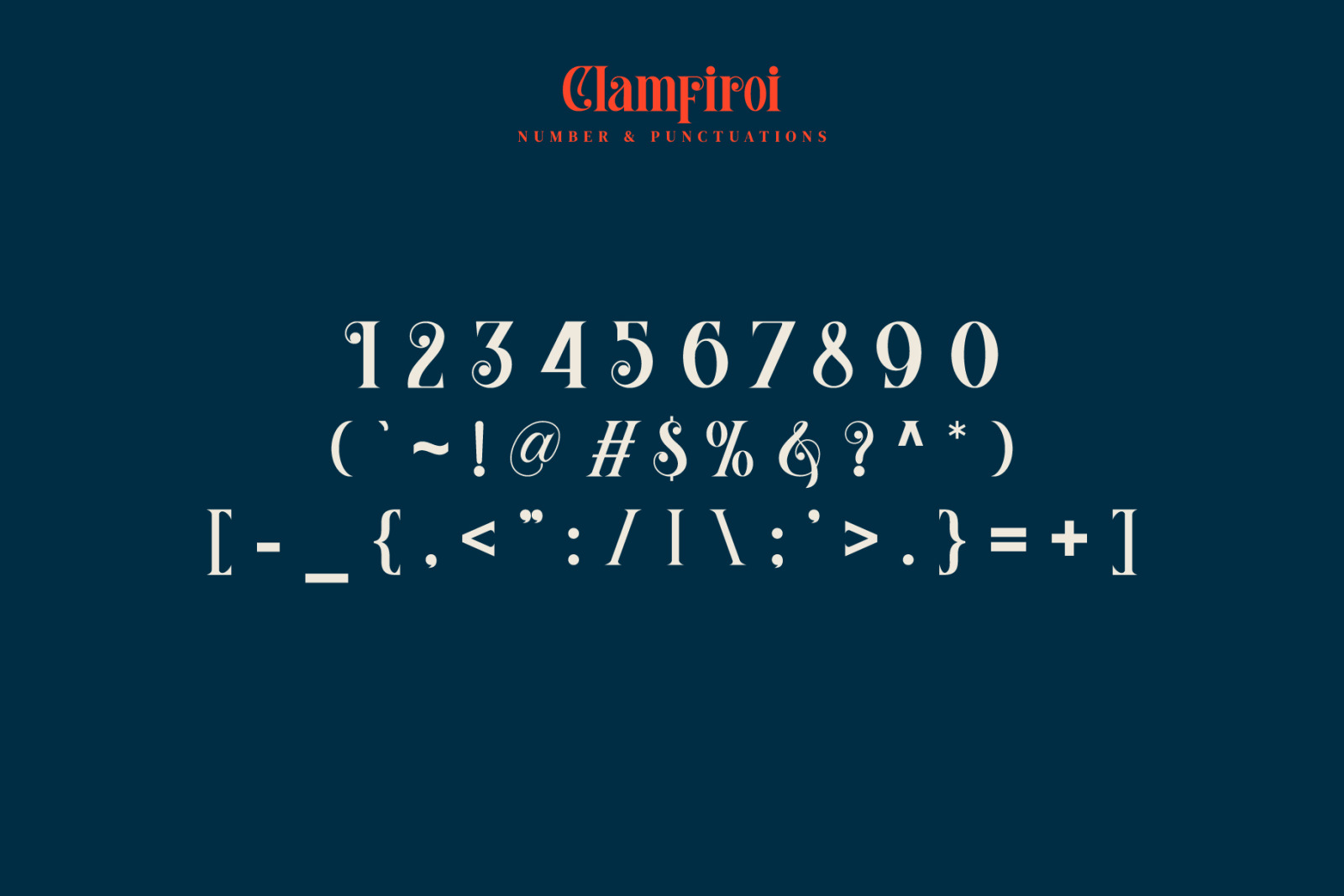 Clamfiroi Font Clamfiroi Font