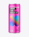 Drink Can w\ Matte Finish Mockup