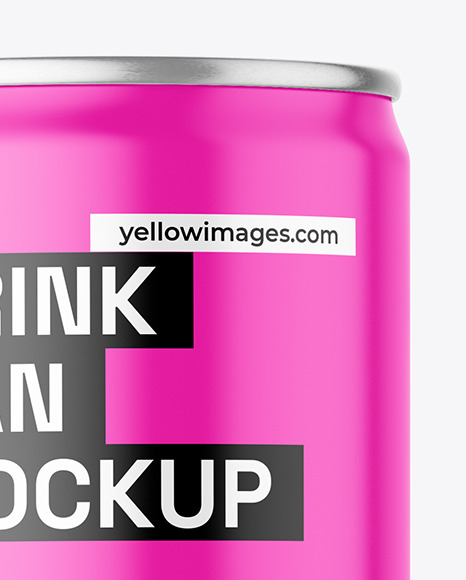 Drink Can w\ Matte Finish Mockup