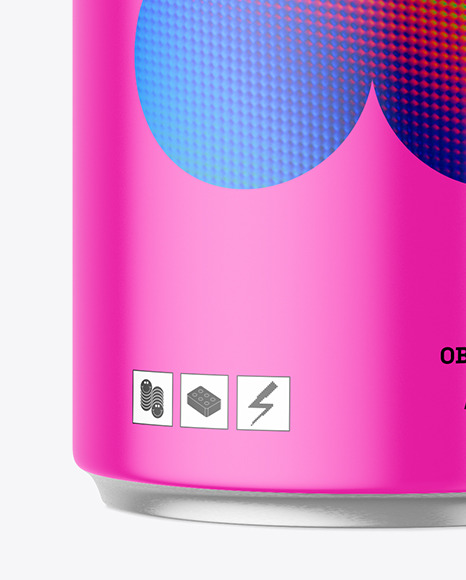 Drink Can w\ Matte Finish Mockup