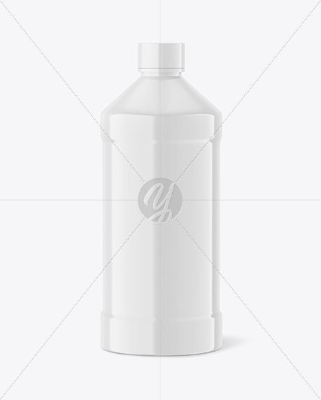 Glossy Plastic Bottle Mockup