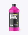 Glossy Plastic Bottle Mockup