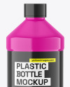 Glossy Plastic Bottle Mockup