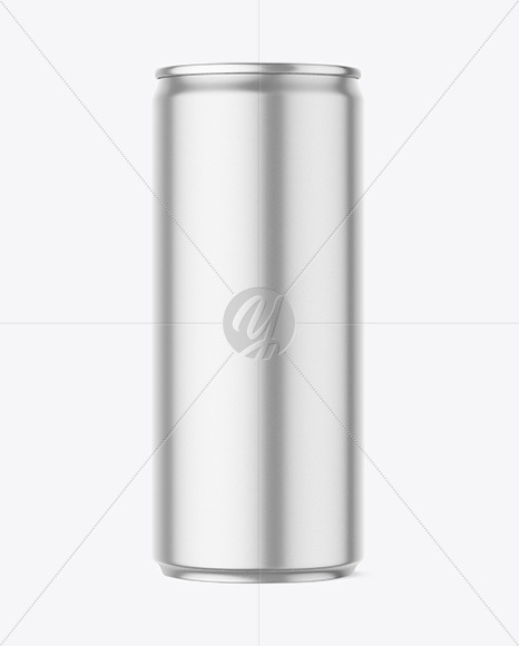 Drink Can w\ Metallic Finish Mockup