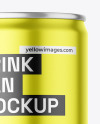 Drink Can w\ Metallic Finish Mockup