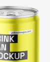 Drink Can w\ Metallic Finish Mockup