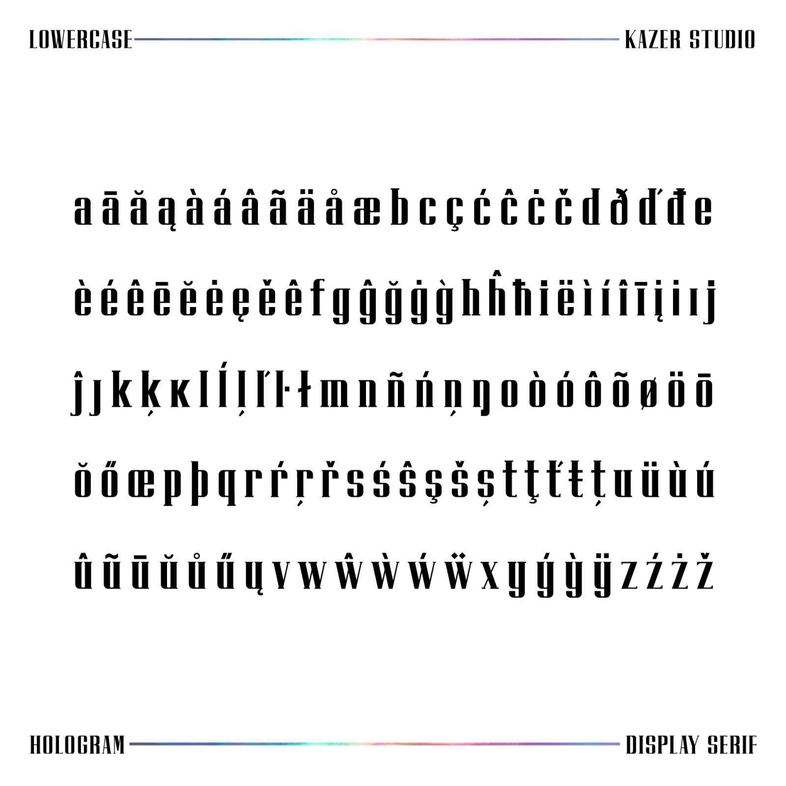 Hologram Font