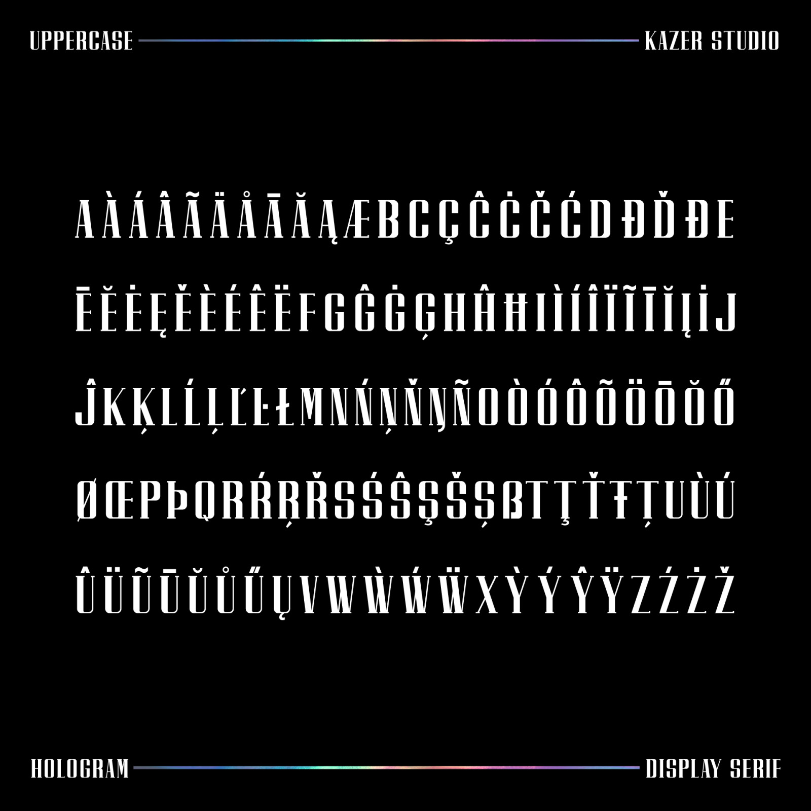 Hologram Font