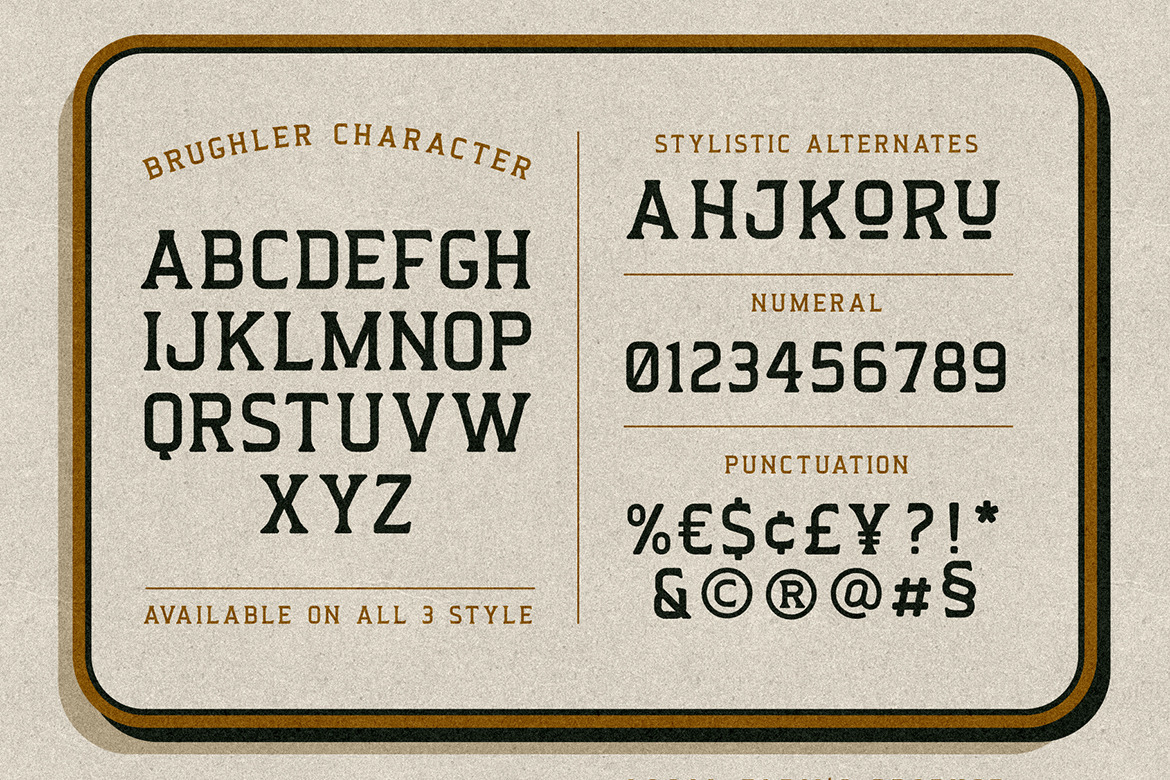 Brughler - Vintage Serif Display Brughler - Vintage Serif Display