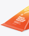 Glossy Triangular Package Mockup