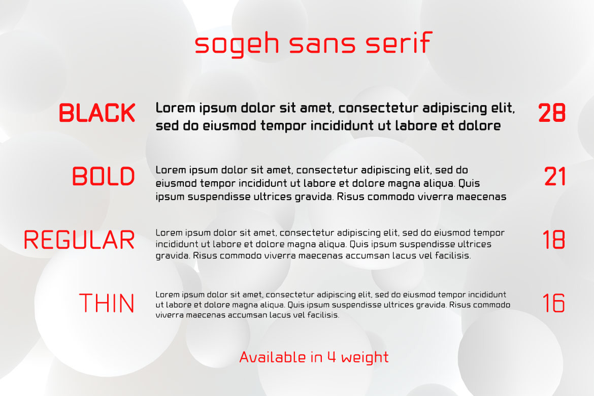 Sogeh Font