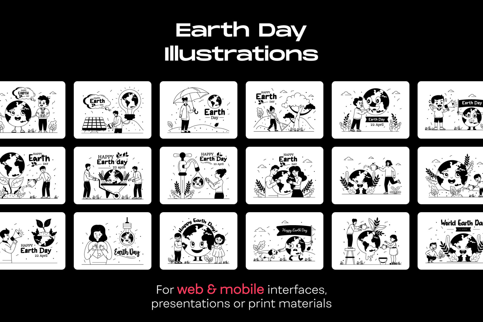 25 Earth Day Illustrations 25 Earth Day Illustrations