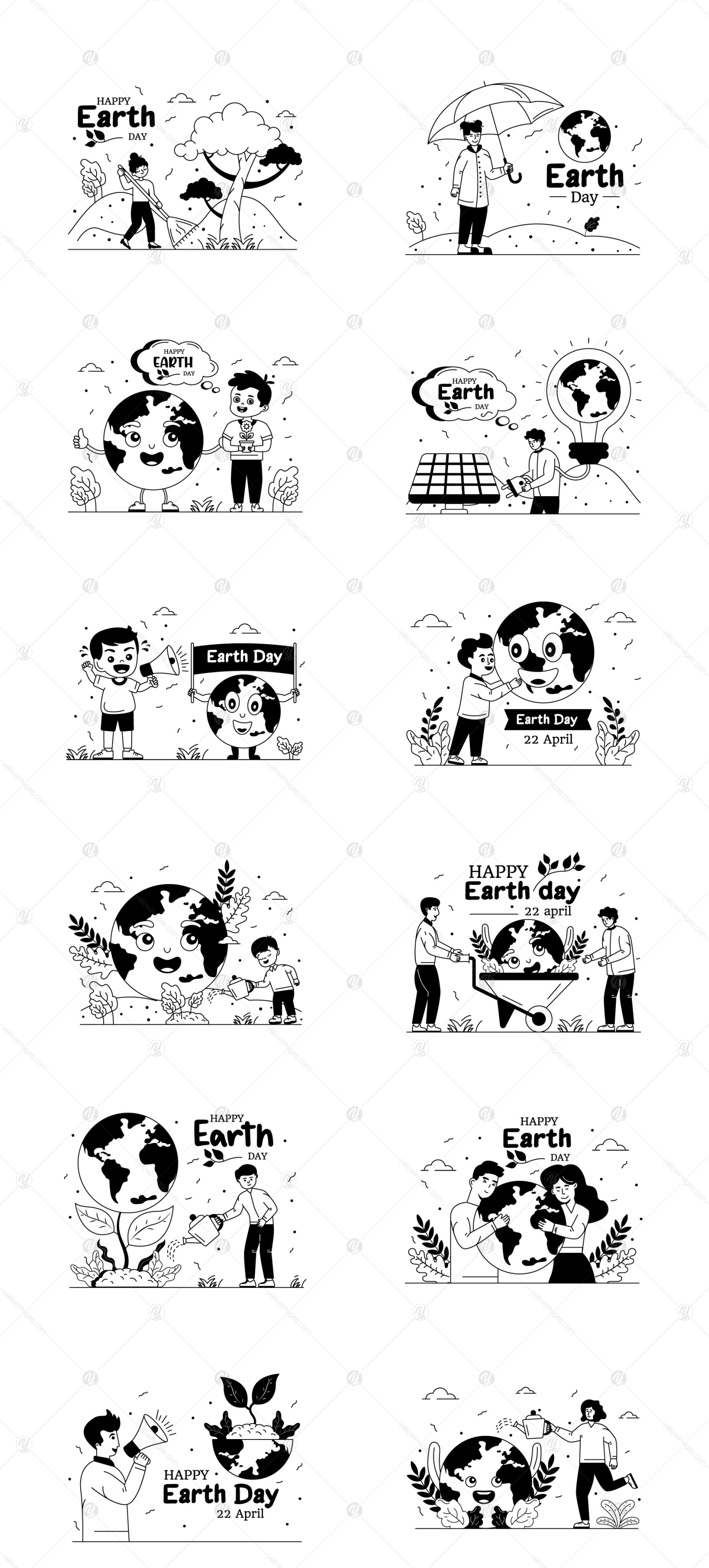 25 Earth Day Illustrations 25 Earth Day Illustrations