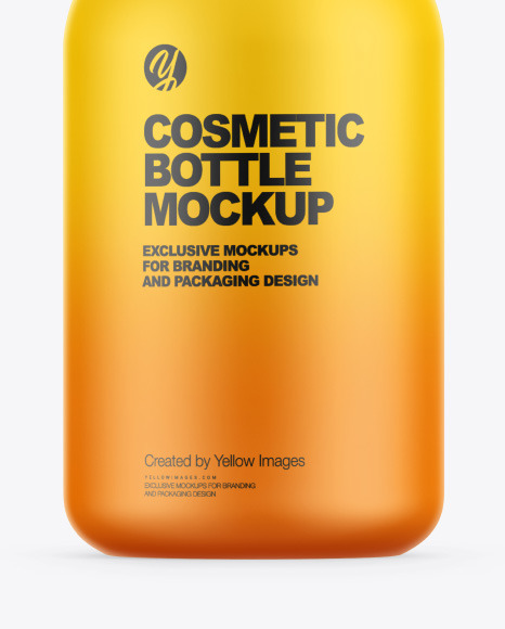 Matte Cosmetic Bottle Mockup