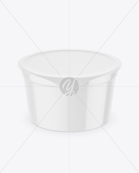 Glossy Plastic Cup Mockup