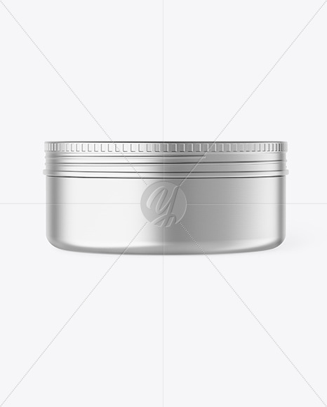 Matte Metallic Cosmetic Jar Mockup