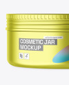 Matte Metallic Cosmetic Jar Mockup