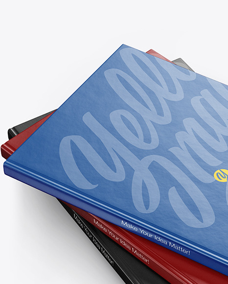 Hardcover Books Mockup